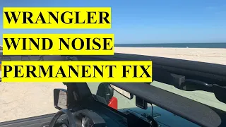 All Jeep Wranglers Wind Noise Permanent Fix - Replace Front Header Seal to Stop Noise and WaterLeaks