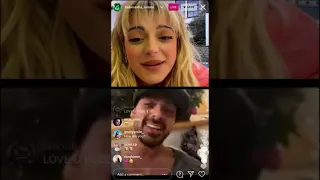 MICHELE MORRONE’S IG LIVE WITH HIS FRIEND! ❤️