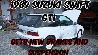 Improving Performance: DIY Brakes, Suspension & Struts for The 1989 Suzuki Swift GTi #suzuki