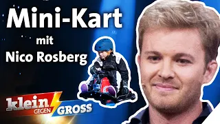 Fährt 9-Jährige dem Formel-1-Weltmeister Nico Rosberg davon? Mini-Kart-Challenge | Klein gegen Groß