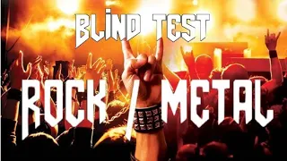 BLIND TEST - musique rock/metal - 60 extraits