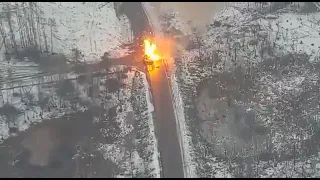 Javelin vs russian tank in Ukraine