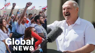 Protests held throughout Belarus as Lukashenko says no to new election