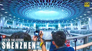 Shenzhen 2023 Tour, Walking in the City of the Future | Cool Metro Stations and Shopping Areas