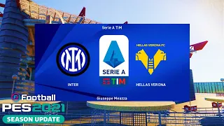 PES 2021 | Inter vs Hellas Verona - Serie A TIM 2020/21 Matchday 33 | Gameplay PC