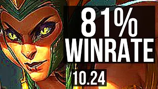 CASSIOPEIA vs NEEKO (TOP) | 81% winrate, 2/2/10 | EUW Master | v10.24