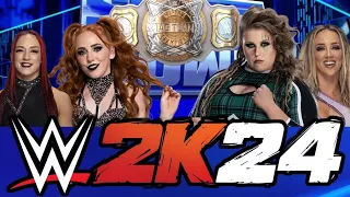 Chelsea Green & Piper Niven vs Alba Fyre & Isla Dawn - Womens Tag Team Championship Match (WWE 2K24)