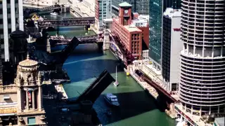 Chicago Loop 2016 Spring Bridge Lift Time-lapse