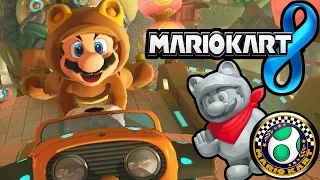 Mario Kart 8 Yoshi Egg Cup DLC! Dragon Driftway, Mute City Tanooki Mario Gameplay Wii U HD