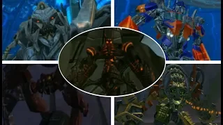 Transformers: Revenge Of The Fallen - All Bosses (Wii)