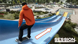 Skateboarding A Waterpark MEGA RAMP | Session