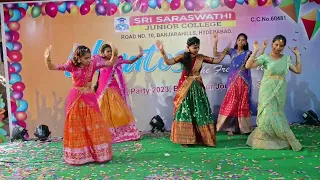 All remix songs dance performance by juniors in freshers 2023