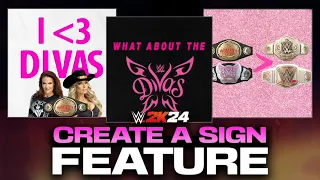 WWE 2K24 - CREATE A SIGN FEATURE #WWE2K24 #ad