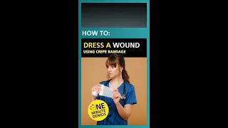 How to Dress a Wound Using Crepe Bandage | One Minute Demos | YouTube Shorts