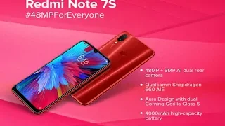 Redmi Note 7S 4GB RAM 64GB ROM Onyx Black Unboxing Video