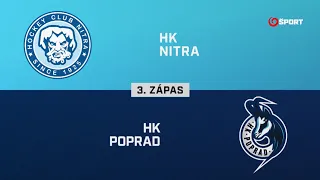 3. zápas štvrťfinále play-off Nitra – Poprad 0:2 (HIGHLIGHTY)