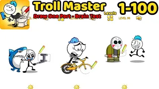 Troll Master - Draw One Part - Brain Test Levels 1 - 100 Gameplay Walkthrough