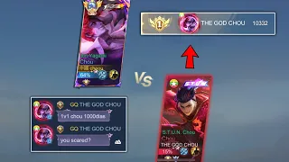 CHOOU VS TOP 1 GLOBAL MYANMAR CHOU (1000💎 WHO WIN?)