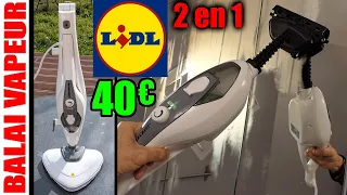 LIDL Balai vapeur et nettoyeur vapeur manuel 2 en 1 SILVERCREST SDM 1500w D3 (type Ariete 4164)