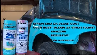 2K clear over CHEAP rustoleum paint (AMAZING RESULTS!)