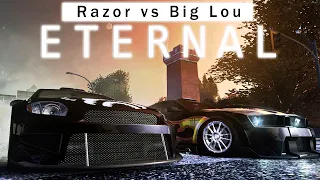 NFS MW Eternal Remastered | Razor vs Big Lou | Ford Mustang GT vs Mitsubishi Eclipse | Blacklist #11