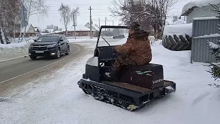 Самодельная мини танкетка. Первое разочарование.