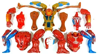 Assemble Marvel's Toys Hulk Buster Vs Spider-Man Vs Siren Head Vs Thanos Avengers