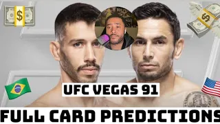 UFC Fight Night: Nicolau vs. Perez Full Card Predictions and Betting Breakdown!!!!! #UFCVegas91