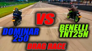 Re locos!! Benelli TNT25N VS Dominar 250 Que nivel!! Fullgass