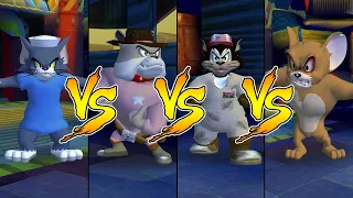 Tom and Jerry in War of the Whiskers HD Tom Vs Spike Vs Butch Vs Monster Jerry (Master Difficulty)