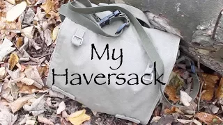 My Haversack.  A review and what I carry in it for a day out.