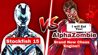 AlphaZombie Challenged Stockfish 15 !! AlphaZombie Vs Stockfish 15 | Chess Video | Chessbase | chess