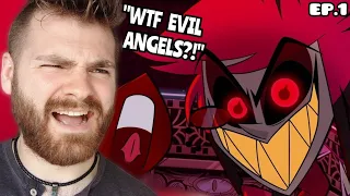 EVIL ANGELS vs. GOOD DEMONS??!!! | HAZBIN HOTEL - EPISODE 1 | FIRST TIME REACTION!