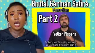 GERMAN BRUTAL SATIRE Part 2 - Volker Pispers history of USA 2 of 5 REACTION