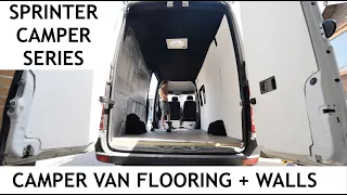 Sprinter Van Conversion Flooring And Recycling Walls