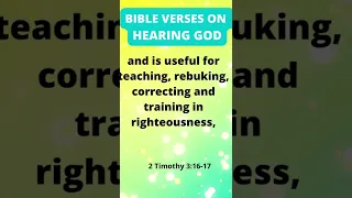 Bible Verses On Hearing God (2 Timothy 3:16-17 NIV) #52#shorts