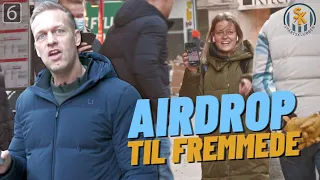 Sender via AirDrop til fremmede på gata!