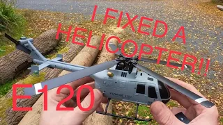 I fixed a helicopter!!! Eachine E120