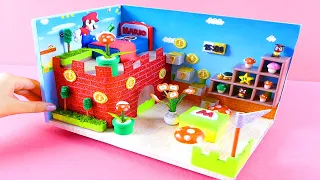 DIY Miniature Cardboard House #46❤️ Build Amazing Super Mario Room From Cardboard