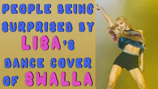 People reacting to LISA - Swalla Dance - BLACKPINK