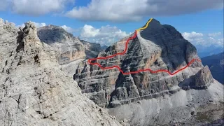 Ferrata Giovanni Lipella to the top of Tofana di Rozes (3225m)
