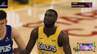 Lakers vs Clippers (2k20 , DEC 25, 2019 full game )Lakers my leagued