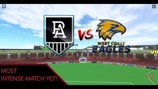 Port Adelaide v West Coast Eagles! -Roblox AFL