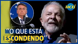Lula: 'vou acabar com o sigilo de 100 anos' de Bolsonaro