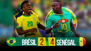 [📺 RÉSUMÉ DU MATCH] SÉNÉGAL 🇸🇳  vs BRÉSIL 🇧🇷Le Sénégal bat le Brésil par 4 buts à 2