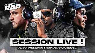 SESSION FREESTYLE avec Werenoi, Rimkus, Sicario78, EspritLvrge & RDR ! #PlanèteRap