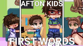 Afton Kids First Words || Afton Family Skit ||