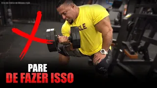 PARE DE ERRAR NO SEU TREINO DE BICEPS