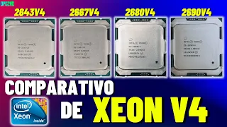 QUAL O MELHOR XEON V4? 2643V4 VS 2667V4 VS 2680V4 VS 2690V4, COMPARATIVO EM JOGOS