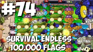 Plants vs Zombies Survival Endless 100000 Flags Part 74 | 1460 - 1480 Flags